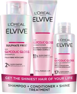 L'Oreal Paris Elvive Glycolic Gloss Shampoo – Sulphate Free, 200ml