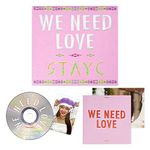 STAYC - 3rd Single Album [WE NEED LOVE] (DIGIPACK Ver.) Photo Book + CD-R + Photo Card + Folding Poster + 2 Pin Button Badges