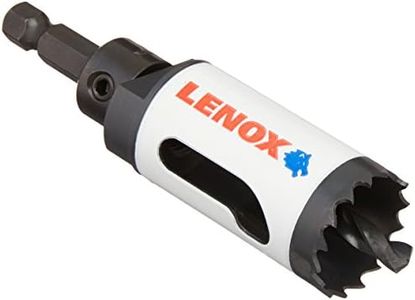 LENOX Tools Hole Saw, Bi-Metal, Speed Slot, Arbored, 1-1/8-Inch (1772483)