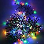 SHATCHI 720 Christmas Tree Cluster Lights Multifunction 8 Light Modes, Timer Green Cable Indoor/Outdoor Low Voltage Holiday Home Decorations, Multicolour