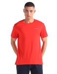 Calvin Klein Men's Regular Fit T Shirt (J325203XA7_Fry RED BRT WHT L)