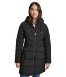 Tommy Hilfiger Women's 3/4 Zip-up Lightweight Jacket, Black, Large