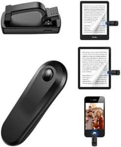 Kindle Page Turner, Remote Control Page Turner for Kindle Paperwhite Oasis EReaders Kobo, Kindle Clicker Page Turner for iPhone,iPad, Android Tablets Reading Novels,Camera Record & Shutter Selfie
