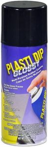 GLOSSY Black 11oz Aerosol Can of Plasti Dip Ready to Spray Peelable Paint Multi Purpose Rubber Coating