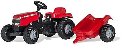rolly toys S2601230 Massey Ferguson Tractor and Trailer, Red/Black, 012305