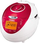 CUCKOO 6-Cup Pressure Rice Cooker & Warmer, Multi-Functional, Slow Cooker, Brown, GABA, 16 Menu Options, Timer (CRP-N0681F) Red