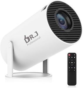 DR.J BeamView Pro Smart Projector by AUN, 270° Rotatable Projector for Home 4K & 1080p Support, 8400L, Android 11 YouTube Builtin Apps 5G WiFi Auto Keystone 720p Native, 3W Speaker 176" Screen