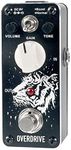 Sondery Overdrive Pedal for Electric Guitars with 2 Modes of Boost and Normal, An Overdrive Sound of Tube Valve Combo Amplifier, True Bypass Mini Size Art Design Series