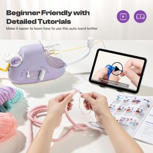 Caydo Automatic iCord Knitting Machine – Hands-Free French Knitter for DIY Crafts, Valentine’s Gift