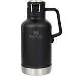 Stanley Classic Vacuum Growler, 0.4 gal (1.9 L), Matte Black, Ice Container, Carbonated Drinks, Beer, Cold Retention, Camping, Dishwasher Safe, Authentic Japanese Product