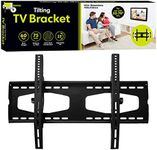 Benross 47080 Bracket Wall Mounted Holds TV 32"-70", 60kg Load, 15° Tilting Angle, Black