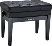 Roland Rpb-500Bk Piano Bench with Vinyl Seat And Music Compartment, Satin Black