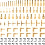 Ailbiuko 106Pcs Brass Hose Barb Fit