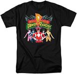 Popfunk Power Rangers Unite T-Shirt & Stickers - Black - X-Large