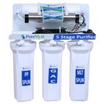 PureMyst 5 Stage Gravity Base Water Purifier For Home With Activated Carbon and UV Filter