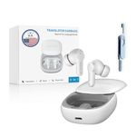 ANFIER M3 Offline Translation Earbuds 74 Languages and Accents Lifetime-Free AI Translation Earbuds Real TimeTranslator Device in Real Time fit iOS & Android with Earbuds Cleaning Brush