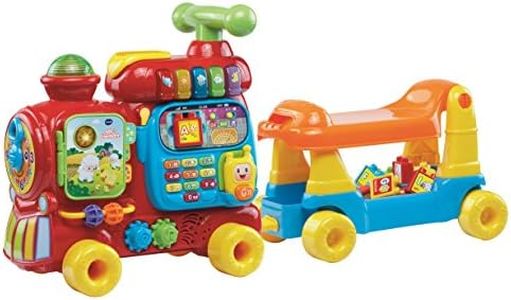 VTech Baby - Jueguete educativo electrónico Maxi tren 5 en 1, multicolor, versión francesa