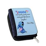 Ohana Means Family Ohana Quote Birthday Gift Christmas,Friendship Women’s Denim Coin Wallet, Girls Purse, Gift Purse Wallet, Stags Purse Birthday Gift.