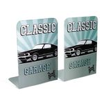 oddpod™ Vintage Cars Metal Bookends for Office Decor/Book Shelf/Living Room/Home Décor 3422 8" - Classic