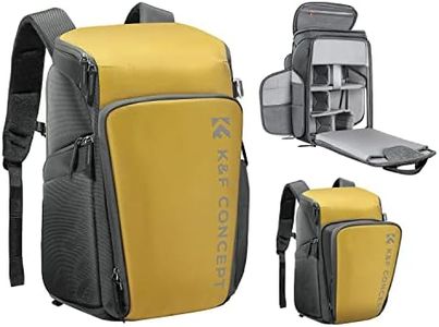 K&F Concept® Camera Backpack 25L Camera bags for photographers Large Capacity Camera Case with Raincover,15.6 Inch Laptop Compartment Compatible for Canon/Nikon/Sony/DJI Mavic Drone Backpack