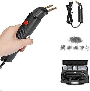 Go2Home Hot Stapler Plastic Car Bumper Repair Kit Bodywork Fender Fairing Welder Gun Professional Welding Repairing Welding Machine, 200pcs Stapler Staples, LED Light