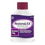 RestoraLAX Powder Laxative, Effective Relief, No Taste, No Grit, No Gas, No Bloating, No Cramps, No Sudden Urge, 30 Doses, 510 grams