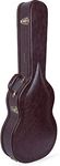 Crossrock Hard-Shell Case fits 4/4 Full Size Classical Guitars-Stainless Steel Latches, Sponge Lining, Metal Feet, Storage Space-Vinatge Brown (CRW600CBR)