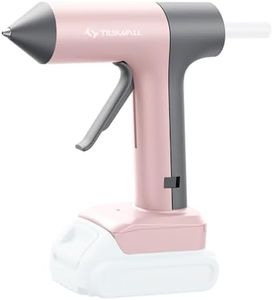 TILSWALL W107 Pink Cordless Hot Glue Gun Compatible with Dewalt 18V/20V Batteries (Battery Not Included) - 3Min Preheat, 15g/min Output for Crafts, DIY Gifts & Kids’ Projects