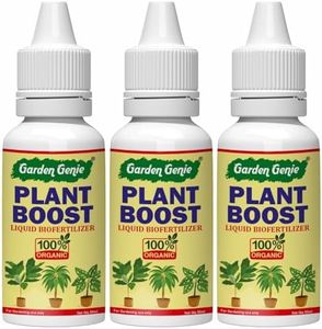 Garden Genie Plant Boost Liquid Biofertilizer, (3 x 50ml) | Organic Plant Booster for Speed Growth | Promotes Healthy Roots of All Home Garden Plants | Liquid Fertilizer for Plants Home Garden