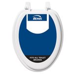 Bemis 1400TTA 000 Economy Toilet Seat, Elongated, Durable Enameled Wood, White