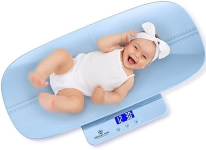 Medical king Digital Baby Scale-Multi-Function Infant Scale，Toddler Scale & Pet Scale w/ Collapsible Weighing Tray-Hold Function，4 Weighing Modes，Backlit LCD Display，Auto-Off，200 lbs Max (MK7064)