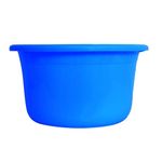 Kuber Industries Plastic Tub | Bath Tub of Bathing & Washing | Tub for Bathroom | Bathtub for Baby | Lightweight & Durable Water Tub | 25 LTR | Blue