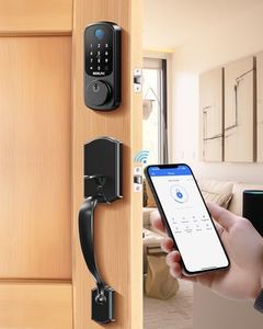 DESLOC B200 Keyless Entry Door Lock with Handle Set, Smart Locks for Front Door, Deadbolt Smart Lock, Front Door Lock Set, Electronic keypad Door Lock with Handle, 12 Months Battery, IP54