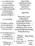 Arbuya Birthday Sentiment Clear Stamps for Card Making and Journaling,Verse Silicone Stamps Happy Birthday Saying Rubber Stamps for Crafting Scrapbooking