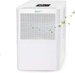 SereneLife Portable Electric Home Mini Dehumidifier - 322 Square Feet Quiet Compact Small Dehumidifiers for Home Closet Basement w/ 3L Water Tank Capacity, Removes Moisture PDUMID95