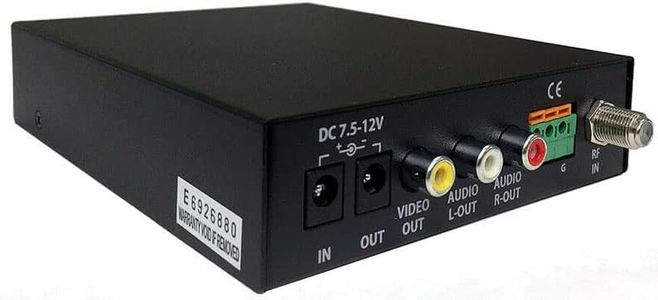 Professional Analog TV Tuner with Composite RCA Video Audio Out for NTSC CATV Signals