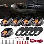 LIMICAR 5X Amber Cab Roof Marker Top Clearance Running 12LED Cab Lights Compatible w/ 03-10 Dodge Ram 1500 2500 3500 4500 11-16 Ram 1500 2500 3500 4500 5500 Pickup Trucks w/ Stock Cab Marker Lights