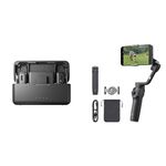 DJI Osmo Mobile 6 Premium Vlogging Combo, Intelligent Phone Gimbal, Object Tracking, Built-In Extension Rod, Android and iPhone Stabilizer, Slate Gray, with a DJI Mic (2 TX + 1 RX + Charging Case)