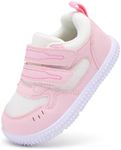 BMCiTYBM Baby Shoes Girls Boys First Walking Sneakers Infant Shoes 6 9 12 18 24 Months Pink Size 12-18 Months Toddler