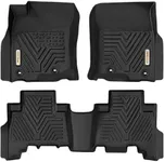 YITAMOTOR Floor Mats Compatible with Toyota 4Runner 2013-2024 & 2014-2023 Lexus GX460, Custom Fit Floor Liners 1st & 2nd Row All Weather Rubber Automotive Mats, Black