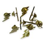 StockPins Gold Lightning Bolt Lapel Pin - Great for Space Theme events, Pewter