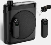 Sunnymark Voice Amplifier for Teachers with 2 Magnetic Wireless Microphones | Portable Bluetooth Speaker & Rechargeable Voice Amplifier for Teachers, Tour Guides, Fitness & Yoga Instructors