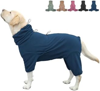 KOOGAL Dog Pajamas for Large Dogs,Extra Large Stretch, Suitable for Adult, Medium-Sized Dogs, Large Pet Jumpsuit Four-Legged Dog Clothes, Pet Clothing. (Blue, 7XL)