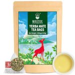 WT WEETEE Yerba Mate Tea Bag, Unsmoked Yerba Mate 50 Teabags From Argentina, Rich In Antioxidants, Plant Nutrients, Perfect Coffee Replacement