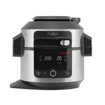 Ninja Foodi MAX 14-in-1 SmartLid Multi-Cooker, 7.5L, Electric Pressure Cooker & Air Fryer, Layer Ingredients with 2-Tier Rack, Cooks 6 Portions, Dishwasher Safe Parts, Stainless Steel/Black OL650UK