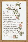 Janlynn Counted Cross Stitch Kit, The Lord's Prayer, Blue, By the yard