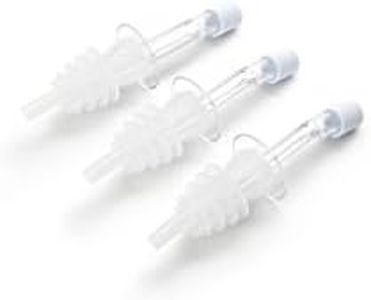 Fox Run Liquor/Oil Bottle Pourers, 1.25 x 1.25 x 4 inches, Clear