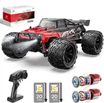 DEERC 9500E 1:16 Scale All Terrain RC Car, 4x4 High Speed 40 KPH RC Truck, 2.4Ghz Remote Control Truck with 2 Batteries, Off-Road Monster Truck for Adults Kids