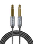 CableCreation 1/4 Instrument Guitar Cable (10FT/3M),Nylon Braid 6.35mm TS Straight Male to Male for Electric Guitar,Bass,Keyboard,Mixer,Amplifier,Amp,Speaker,Equalizer