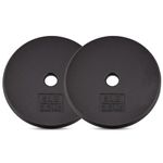 Yes4All 1-inch Cast Iron Weight Plates for Dumbbells – Standard Weight Disc Plates (5 lbs, Set of 2)